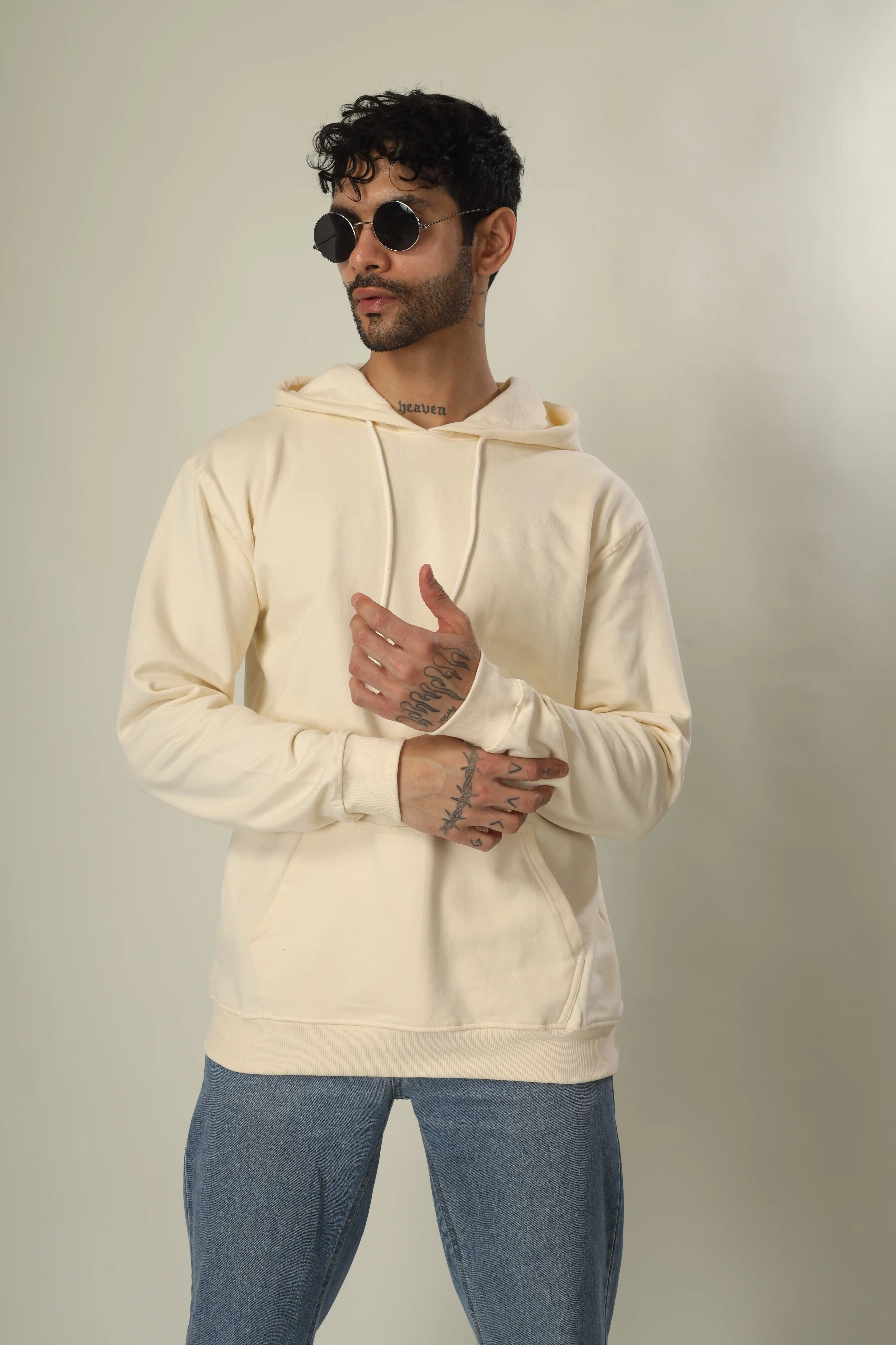 Cotton Hoodies-Unisex!! 300Gsm French Terry Raising  (Without Branding )